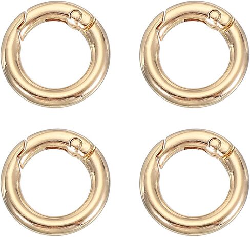 Patikil Spring O Rings ، مقاطع مستديرة معدنية مفاتيح المفاتيح المقطوعة مشابك لأكياس مفاتيح أكياس المحافظ in Saudi Arabia