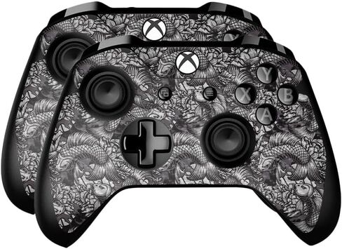 Carbon Fiber Skin Compatible with Microsoft Xbox One Controller (2 Pack) - Dead Wood - Premium 3M Vinyl Protective Wrap Decal Cover - Easy to Apply | Crafted in The USA by MightySkins in Saudi Arabia