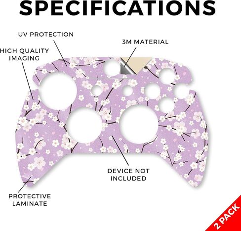 Carbon Fiber Skin Compatible with Microsoft Xbox One Controller (2 Pack) - Dead Wood - Premium 3M Vinyl Protective Wrap Decal Cover - Easy to Apply | Crafted in The USA by MightySkins in Saudi Arabia