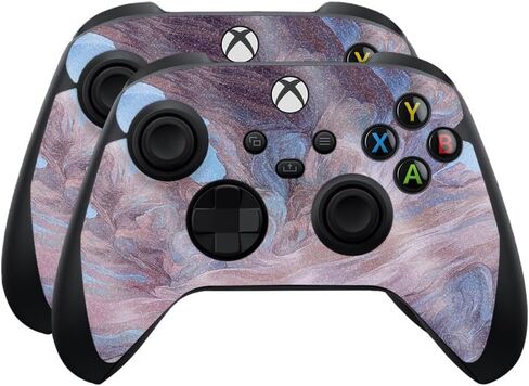 Glossy Glitter Skin Compatible with Microsoft Xbox Series X|S Controller (2 Pack) - Sunflower Field - Premium 3M Vinyl Protective Wrap Decal Cover - Easy to Apply | Crafted in The USA by MightySkins in Kuwait