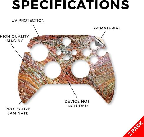 Glossy Glitter Skin Compatible with Microsoft Xbox Series X|S Controller (2 Pack) - Sunflower Field - Premium 3M Vinyl Protective Wrap Decal Cover - Easy to Apply | Crafted in The USA by MightySkins in Kuwait