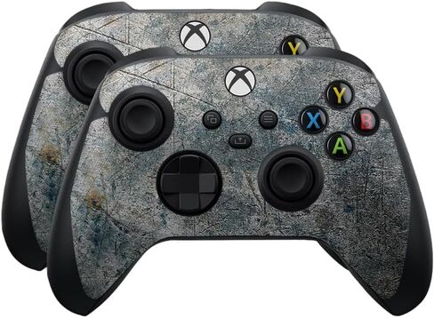Glossy Glitter Skin Compatible with Microsoft Xbox Series X|S Controller (2 Pack) - Red Hexa Camo - Premium 3M Vinyl Protective Wrap Decal Cover - Easy to Apply | Crafted in The USA by MightySkins in Kuwait