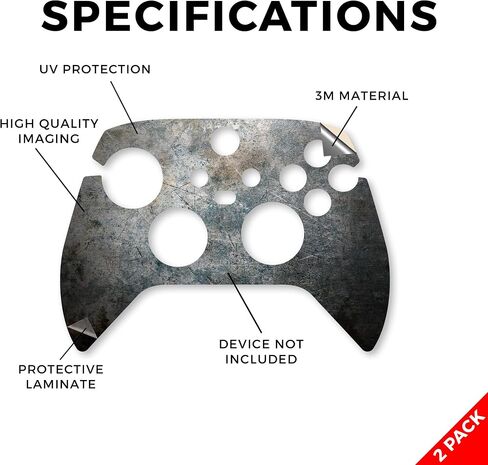 Glossy Glitter Skin Compatible with Microsoft Xbox Series X|S Controller (2 Pack) - Red Hexa Camo - Premium 3M Vinyl Protective Wrap Decal Cover - Easy to Apply | Crafted in The USA by MightySkins in Kuwait