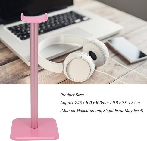 Bewinner Headphone Stand, Rounded Corner Headset Holder, Anti Slip Base, TPU Tray, Aluminum Supporting Bar Headset Holder for Home Gaming Office (Black) in Kuwait