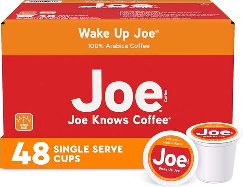 Joe يعرف Coffee Single Single Cups Pods and Capsules ، Wake Up Joe ، 48 Count in Saudi Arabia