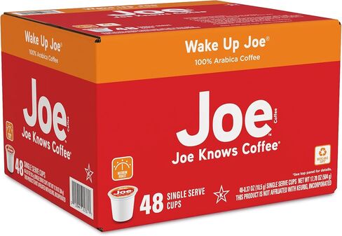 Joe يعرف Coffee Single Single Cups Pods and Capsules ، Wake Up Joe ، 48 Count in Saudi Arabia