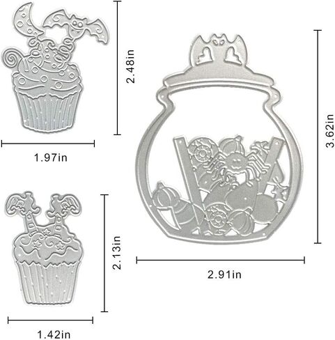 Metal Halloween Die Cuts Spooky Withered Tree Bat Cutting Dies Embossing Stencil Template for Card Making Scrapbooking Paper Craft Album Stamps DIY Décor in Saudi Arabia