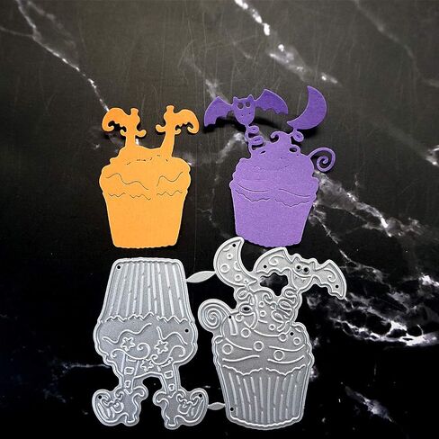 Metal Halloween Die Cuts Spooky Withered Tree Bat Cutting Dies Embossing Stencil Template for Card Making Scrapbooking Paper Craft Album Stamps DIY Décor in Saudi Arabia