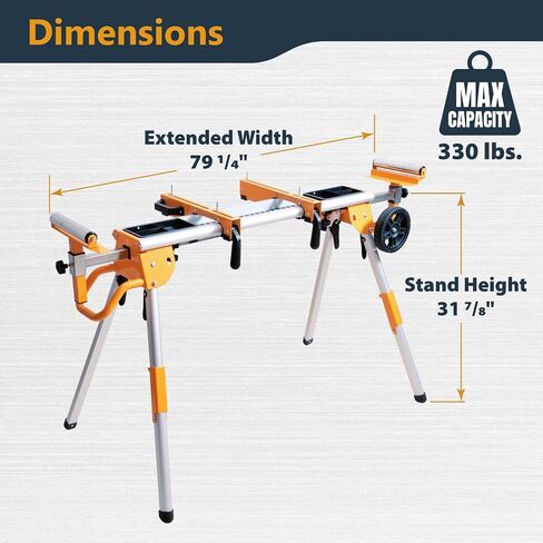 POWERTEC MT4000MBA Miter Saw Stand Mounting Brackets, Set of 2, Fits Ryobi, Black and Decker, Craftsman, and Kobalt Miter Saw Stand in Saudi Arabia