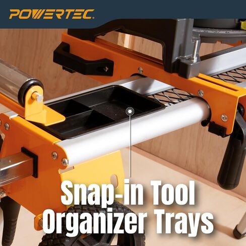 POWERTEC MT4000MBA Miter Saw Stand Mounting Brackets, Set of 2, Fits Ryobi, Black and Decker, Craftsman, and Kobalt Miter Saw Stand in Saudi Arabia