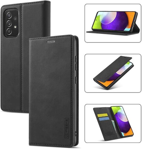 EYZUTAK Case for Samsung Galaxy A13 5G/4G/A04S, Vintage Classic Matte Leather Wallet Case Flip Notebook Style Cover with Magnetic Closure Kickstand Card Slots - Dark Blue in Saudi Arabia