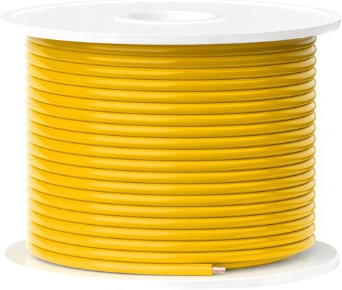 TOPDC 18 Gauge Copper Electrical Wire, 6 Colors, 25FT Each Stranded Wire with PVC Insulation, Silicone Hook up Wire Kit for Car Audio,Automotive Wiring,LED Lighting,etc in Kuwait