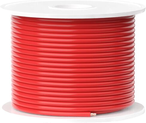 TOPDC 18 Gauge Copper Electrical Wire, 6 Colors, 25FT Each Stranded Wire with PVC Insulation, Silicone Hook up Wire Kit for Car Audio,Automotive Wiring,LED Lighting,etc in Kuwait