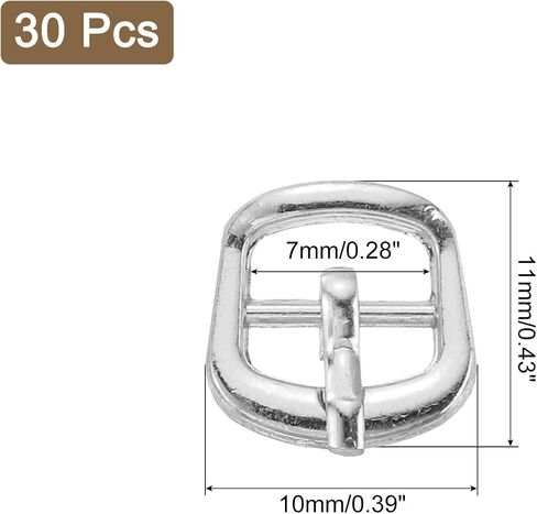 uxcell Metal Roller Buckles, Sewing Mini Buckle for Bracelets in Saudi Arabia