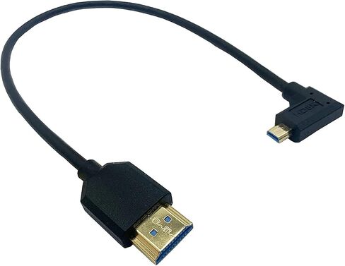 Halokny HDMI 8K Cable, Micro HDMI to HDMI Cable, 1Ft 8K@60hz HDMI Male to Micro HDMI Male High Speed Cord, for Portable Home Digital Devices, Notebook and More (Micro HDMI to HDM) in Kuwait