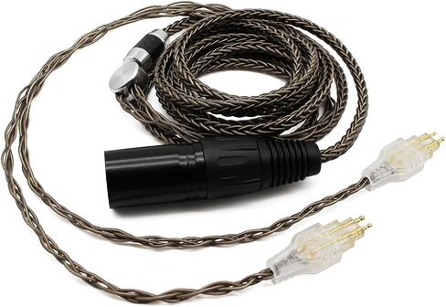 Youkamoo 8 Core Silver Plated Replacement Upgrade Cable Compatible for Sennheiser HD650, HD600, HD580, HD660S, HD58X, HD565, HD545, HD535, HD6XX Headphones Upgrade Cable (3.5mm) in Kuwait