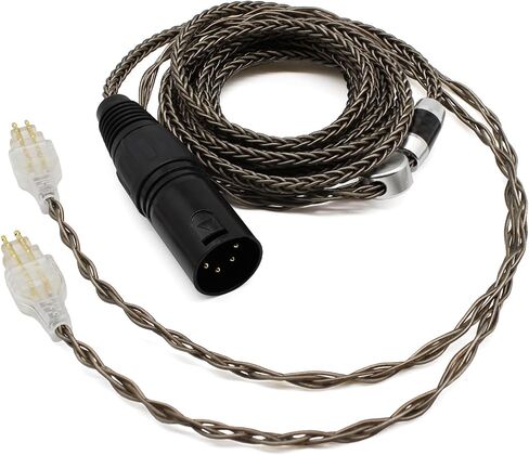 Youkamoo 8 Core Silver Plated Replacement Upgrade Cable Compatible for Sennheiser HD650, HD600, HD580, HD660S, HD58X, HD565, HD545, HD535, HD6XX Headphones Upgrade Cable (3.5mm) in Kuwait