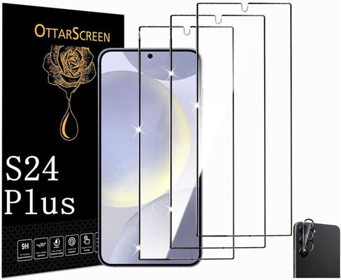 Galaxy S8 Plus Screen Protector, 3 Pack Galaxy S8 Plus Tempered Glass Screen Protecto, Easy Installation, 3D Glass 9H Hardness Tempered Glass Screen Protector for Samsung Galaxy S8 Plus【3 Pack 】 in Saudi Arabia