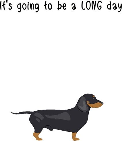 Butler in the Home Sticky Notes 3 Pack 3 "x3" 50 ورقة لكل وسادة ، dachshund الأسود سيكون يومًا طويل in Saudi Arabia