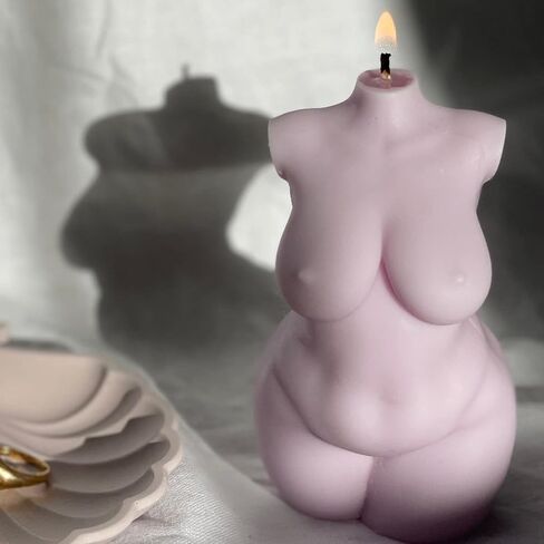 Silicone Mold Woman Body, Fat Female Candle Mold for Soy Wax, Plaster Resin Casting Mold for Candle Making, Epoxy Human Mold for Resin Casting, Homemade Soap Making DIY Craft in Saudi Arabia