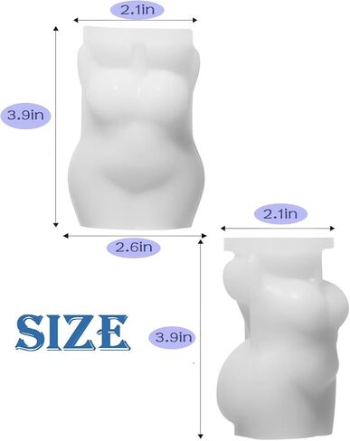 Silicone Mold Woman Body, Fat Female Candle Mold for Soy Wax, Plaster Resin Casting Mold for Candle Making, Epoxy Human Mold for Resin Casting, Homemade Soap Making DIY Craft in Saudi Arabia