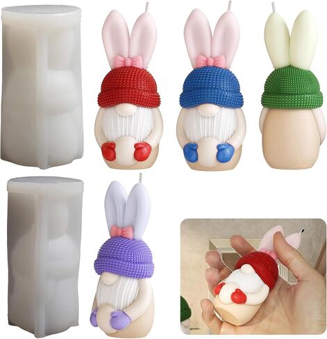 عيد الفصح أرنب أرنب راتنجات السيليكون من أجل الصب وصنع الشموع in Kuwait