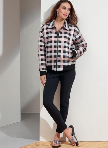 Vogue Unisex Bomber Jacket Sewing Pattern Kit, Code V1877, Sizes XL-2XL-3XL, Multicolor in Saudi Arabia