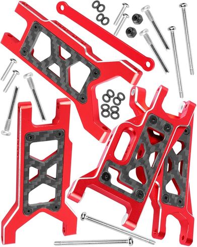 Upgrades Parts for 1/10 Slash VXL 2WD/Slash 2WD,Aluminum Front Rear Suspension A Arms w/Tie Bar Hops Up,Navy Blue (Only for Slash) in Saudi Arabia