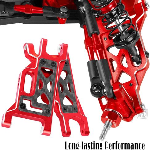 Upgrades Parts for 1/10 Slash VXL 2WD/Slash 2WD,Aluminum Front Rear Suspension A Arms w/Tie Bar Hops Up,Navy Blue (Only for Slash) in Saudi Arabia