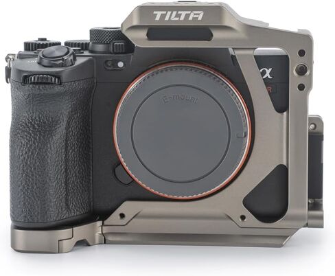 Tilta Half Camera Cage Compatible with Sony a7R V, with Mount Accessories via Cold Shoe and 1/4"-20 Threads with Locating Pins | TA-T46-HCC (Black) in Kuwait