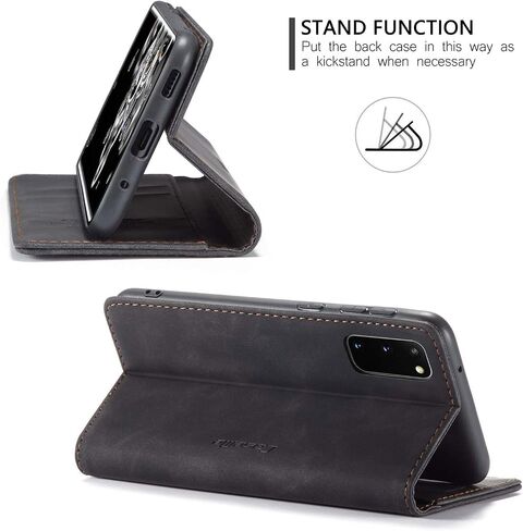 Samsung Galaxy S20+ Plus Case,Samsung Galaxy S20+ Plus Wallet Case, Magnetic Stand Flip Protective Cover Leather Case with ID & Credit Card Slots Holder Case for Samsung Galaxy S20+ Plus (Coffee) in Kuwait