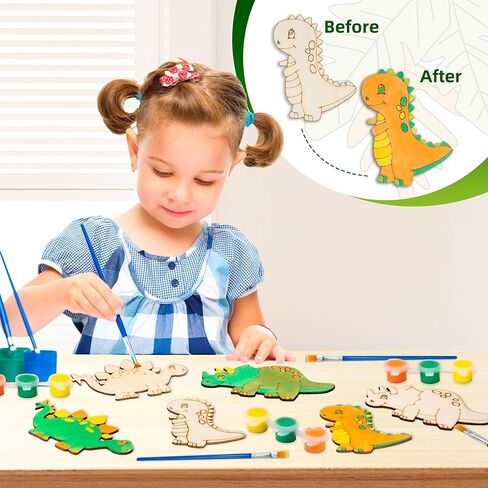 تفضل الحفلات التي تحمل عنوان البناء للأطفال. مجموعة معبأة من 12 DIY تشاحن الشاحنات الخشبية الطلاء في الدهانات والفرشاة والشاحنة الخشبية والبطاقة الشخصية. تفضل حفلة عيد ميلاد مثالية وأكياس نهب in Kuwait