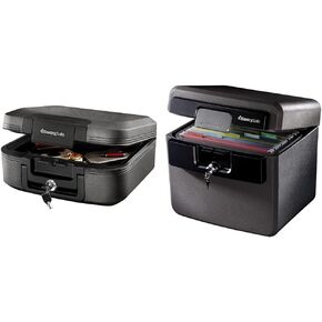 Sentrysafe Fireproof ومقاوم للماء ، 6.6 × 15.4 × 14.3 بوصة ، CHW20221 مع قفل المفتاح ، ملف ووثائق آمنة ، 0.65 قدم مكعب