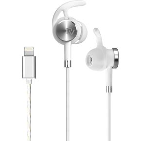 سماعات الأذن بالوفو البرق مع سماعات الرأس mircrophone لعلاج أذن للتمرين الرياضي MFI معتمدة من الضوضاء العزل المتوافقة مع iPhone 14 13 12 11 Pro Max iPhone XS Max XR iPhone 8 P 7 P Neoflow Black in Kuwait