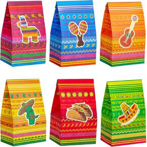 الحفلات المكسيكية تفضل الحقائب Fiesta Goodie Candy Treat
