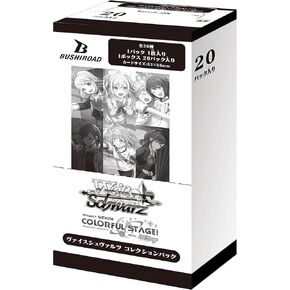 Bushiroad Weiss Schwarz Collection Pack Project Sekai Colorful Stage! العمل الفذ. Hatsune Miku Box: 20 حزمة (حزمة واحدة = بطاقة واحدة)