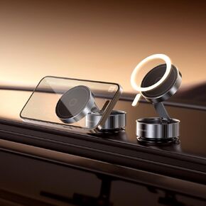 Car Phone Holder, Car Phone Mount, Dashboard Cell Phone Holder Car, Adjustable Spring Design, 360° Rotation, Non-Slip Navigation Cell Phone Car Mount for iPhone, Samsung, Smartphones, Black in Saudi Arabia