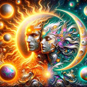 Dphero DIY Sun and Moon Diamond Painting Kits للمبتدئين البالغين ، وأطقم فن الماس 5D ، وجولة كاملة عن فن الرسم الماسي ، اللوحة DIY بالأرقام