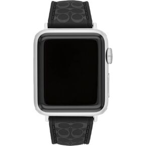 Coach Apple Watch Strap, Compatible with 38mm, 40mm, 41mm Apple Watch, Interchangeable Silicone Band, Sleek Look, Personalize Your Style