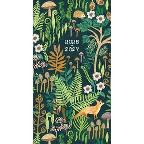 2026 Pocket Planner: Two-Year-Plus Monthly Pocket Calendar Planner (29-Month): August 2025 - December 2027, 6.5" x 3.5" - Woodland Mushrooms
