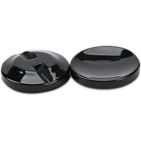 12 قطعة أزرار خياطة مستديرة أزرار بدلة مسطحة مثبتة مع أزرار ثقب غير مرئية Black-25mm