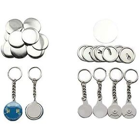 ChiButtons 37mm Versa-Back Keychain Round [Metric System] (100 Sets)