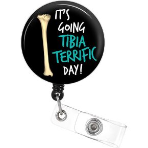 Plifal Ortho Badge Cenlder Retractable with Id Clip for Nurse Name Tag Card Funny Funny التمريض الطبيب المكتبي الطبي التلقائي (إنه سيحصل على Tibia حسنًا)
