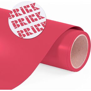 SISER BRICK 600 TRANTER VINYL ، 19.6 "× 1 قدم (أحمر - HEX #8A2A2B) - متوافق مع SISER ROMEO/JULIET وغيرها