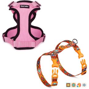 Dooradar Cat Sharness and Leash ، Escape Proof Safe Aman Admable Step Harnesses للمشي ، سهولة التحكم