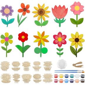 40pcs زخارف الفراشة الخشبية لطلاء الحرف الخشبية لعيد الفصح الحرف غير المكتملة DIY شرائح فراشة فارغة لزخارف الحفلات الحرف المعلقة