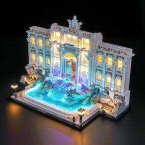 BrickBling LED Lighting Only, Compatible with Lego Trevi Fountain, Compatible with Lego Architecture Rome 21062, Not Come with Model (Classic Version Light)