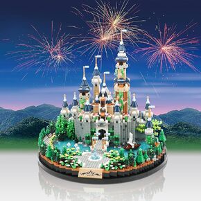 Magic Princess Blue Castle Micro Builds for البالغين MINI Building Kit ، هدية عرض إبداعية للنساء والأطفال الذين تتراوح أعمارهم بين 14+ 3600 PCS