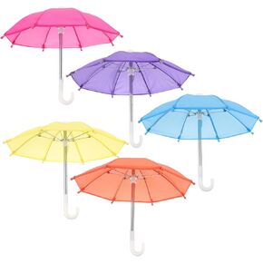 Toyvian 5pcs المظلة المصغرة المظلة المظلة المظلة للنباتات المحفوظة بوعاء Mini Parasol