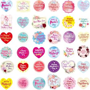 588pcs ملصقات عيد الأم يوم الأم ملصقات عيد الأم السعيدة للأطفال